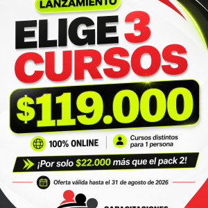 Pack 3 cursos