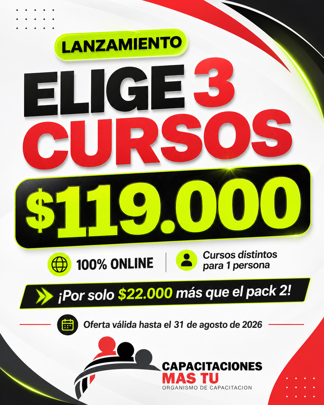 Pack 3 cursos